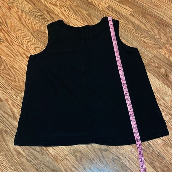 Maggie Barnes Slinky Tank Top, black, dressy sleeveless, 0X 14-16 - Picture 5 of 5